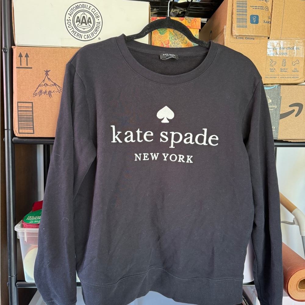 Kate Spade Black Crewneck with Logo